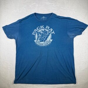 CaveCloth Pack Rat Outdoor Center Fayetteville Arkansas Graphic T Shirt Mens XXL